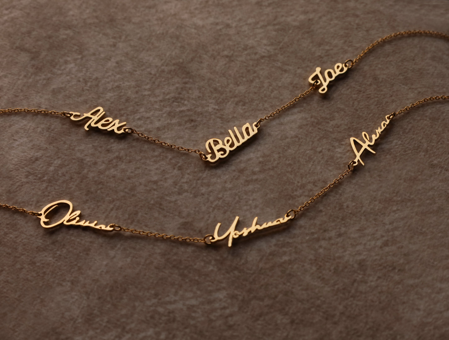 Multiple Name Necklace - Family Name Pendant